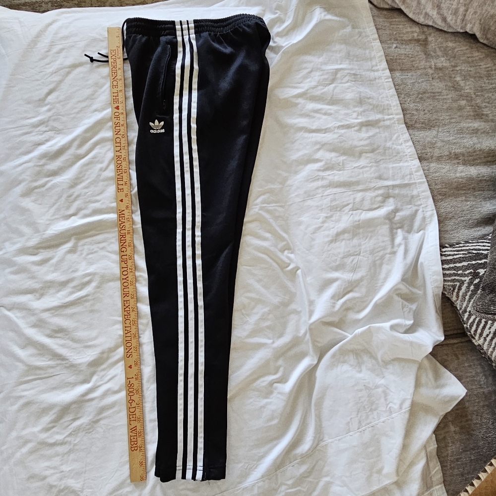 ❌️❌️SOLD❌️❌️Adidas Originals three stripe track jogger black pants women's XS - Picture 14 of 16
